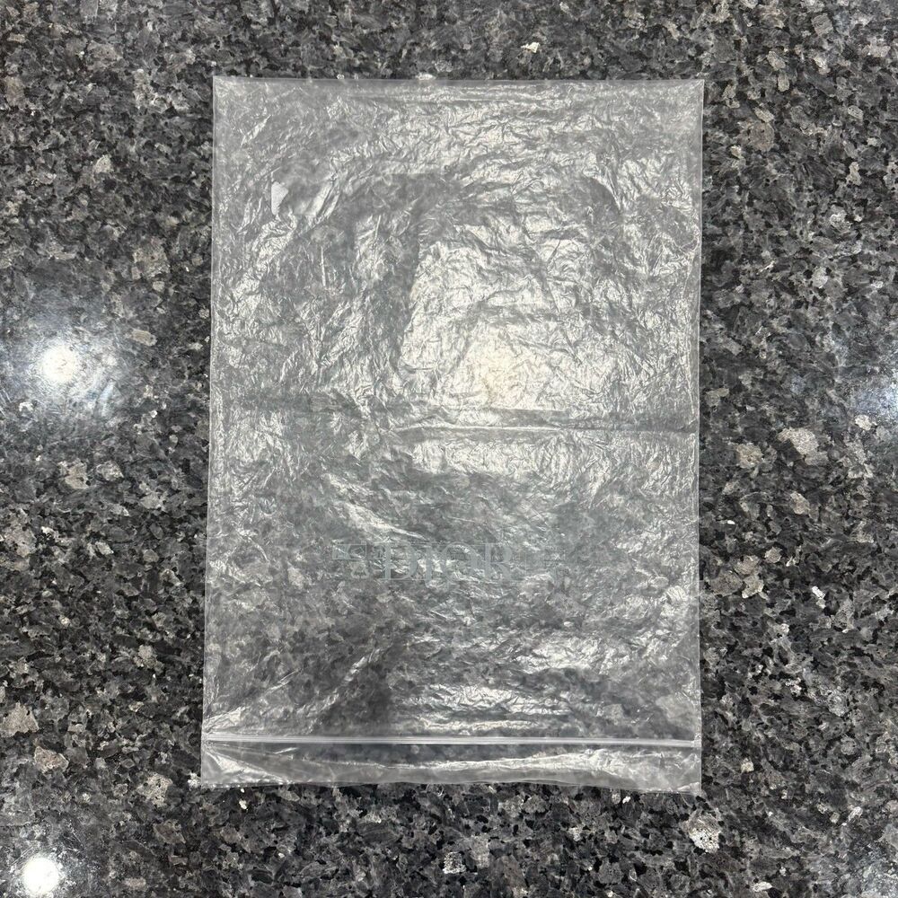 Christian Dior Clear Plastic Large Clothing Bag Zip Seal